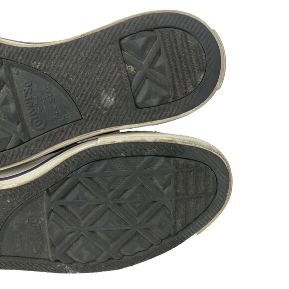 Converse CTAS Double Tongue High Tops Women's Sz 7 Plaid Purple Green 517444F - Picture 9 of 10